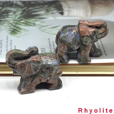 1.5" Crystal Elephant Statue - Sincerely Starchild